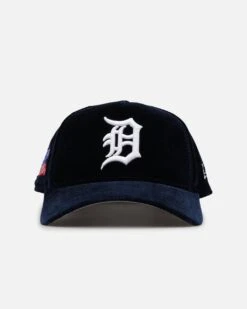Culture kings 13 New Era Detroit Tigers 'Velvet Official Team Color' 9FORTY A-Frame Snapback Navy