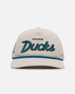 '47 BRAND 47 Brand Anaheim Ducks 'Natural Script' Premium Hitch Corduroy Snapback Natural
