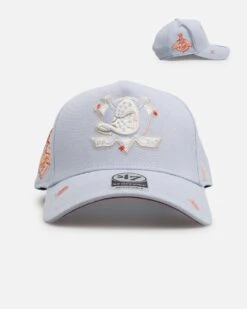 '47 BRAND 47 Brand Anaheim Ducks 'Overstitch' 47 Offside Snapback Light Blue