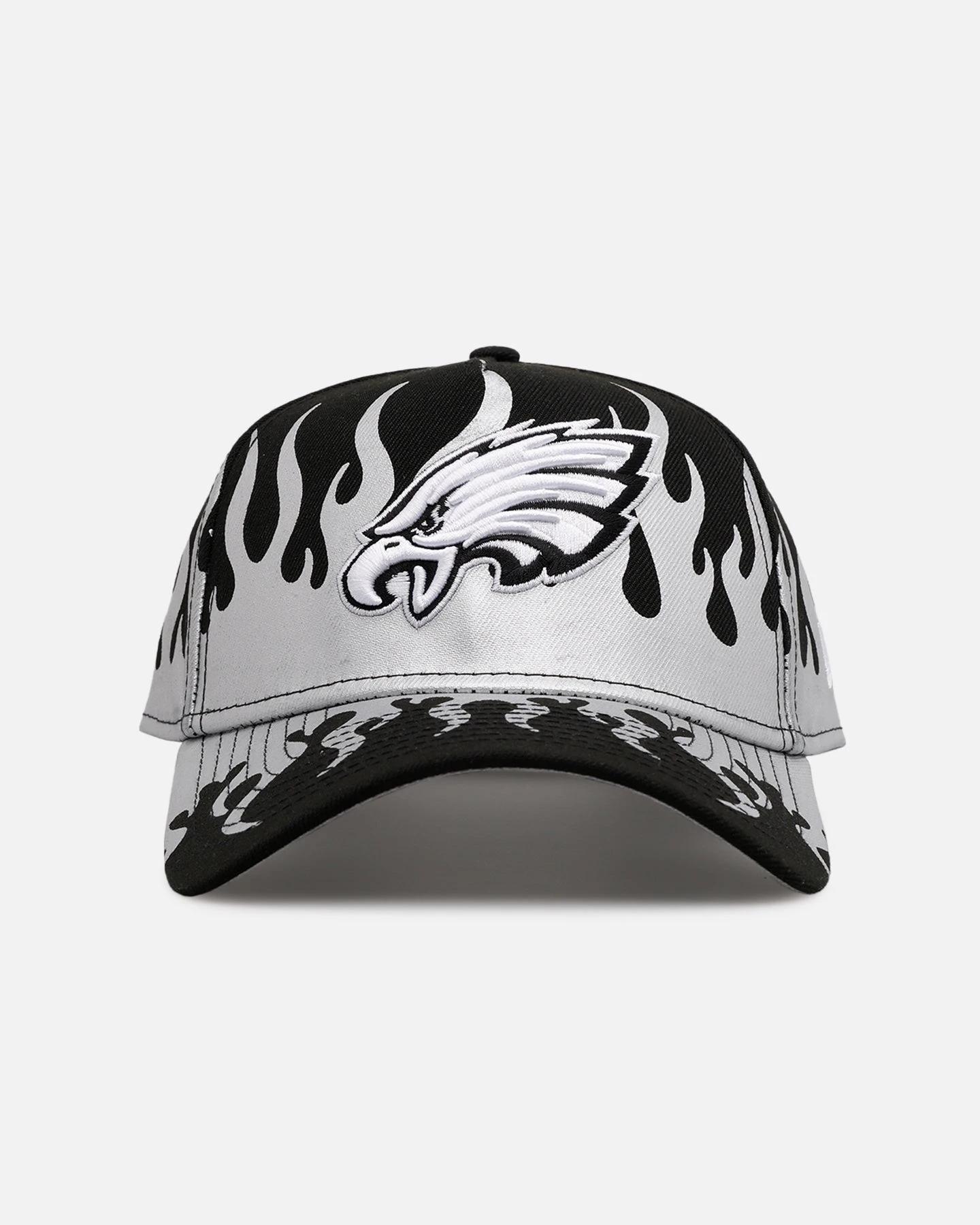 New Era Philadelphia Eagles 'Metallic Flames' 9FORTY A-Frame Snapback Black/Silver 3 New Era Philadelphia Eagles 'Metallic Flames' 9FORTY A-Frame Snapback Black/Silver