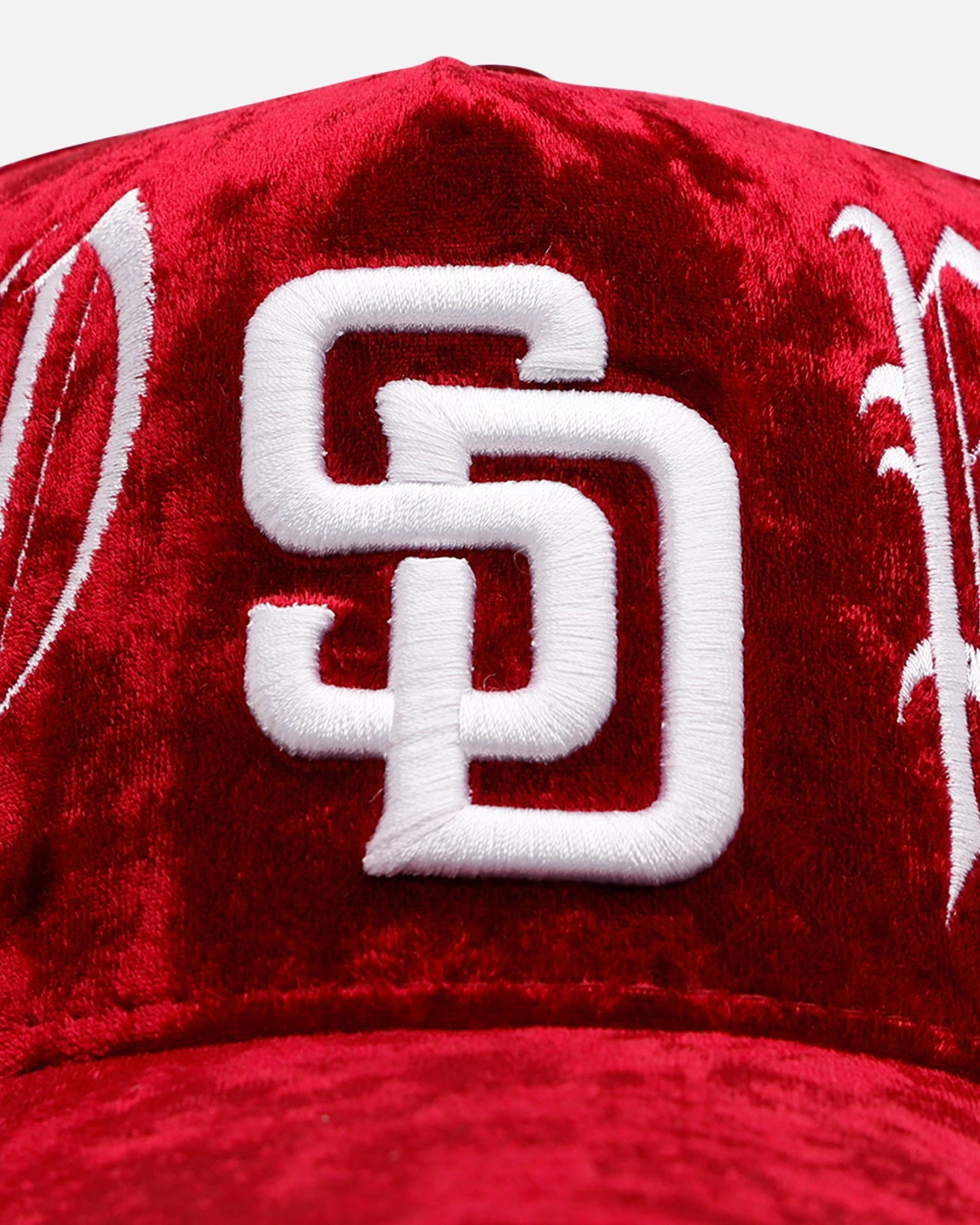 New Era San Diego Padres 'Velvet Gothic Script' 9FORTY A-Frame Snapback Maroon 8 New Era San Diego Padres 'Velvet Gothic Script' 9FORTY A-Frame Snapback Maroon - Image 6