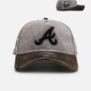 New Era Atlanta Braves 'Washed Storm Gray' 9FORTY A-Frame Snapback Gray 1 New Era Atlanta Braves 'Washed Storm Gray' 9FORTY A-Frame Snapback Gray -Culture kings 01036346 YG254 default 0010
