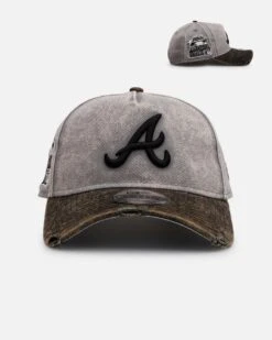 New Era Atlanta Braves 'Washed Storm Gray' 9FORTY A-Frame Snapback Gray