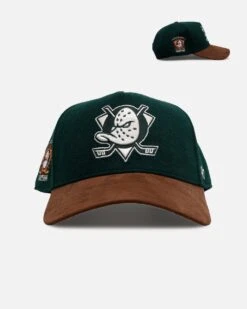 '47 BRAND 47 Brand Anaheim Ducks 'Fall Leaves' 47 Offside Snapback Green/Brown