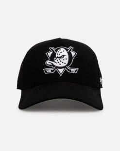 '47 BRAND 47 Brand Anaheim Ducks 'Ultrasuede' 47 MVP Strapback Black/White