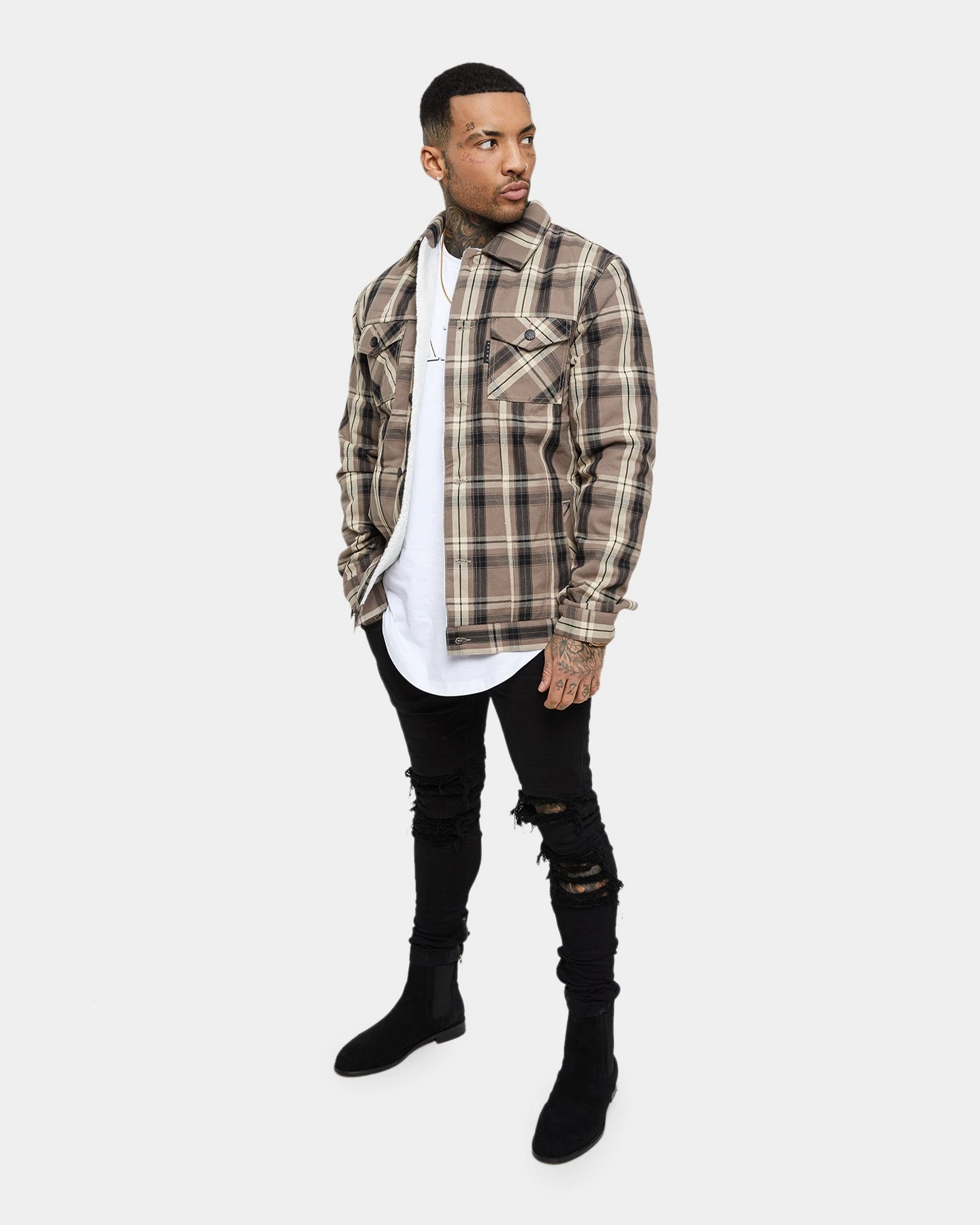 Saint Morta Prima Sherpa Jacket Brown 4 Saint Morta Prima Sherpa Jacket Brown - Image 2