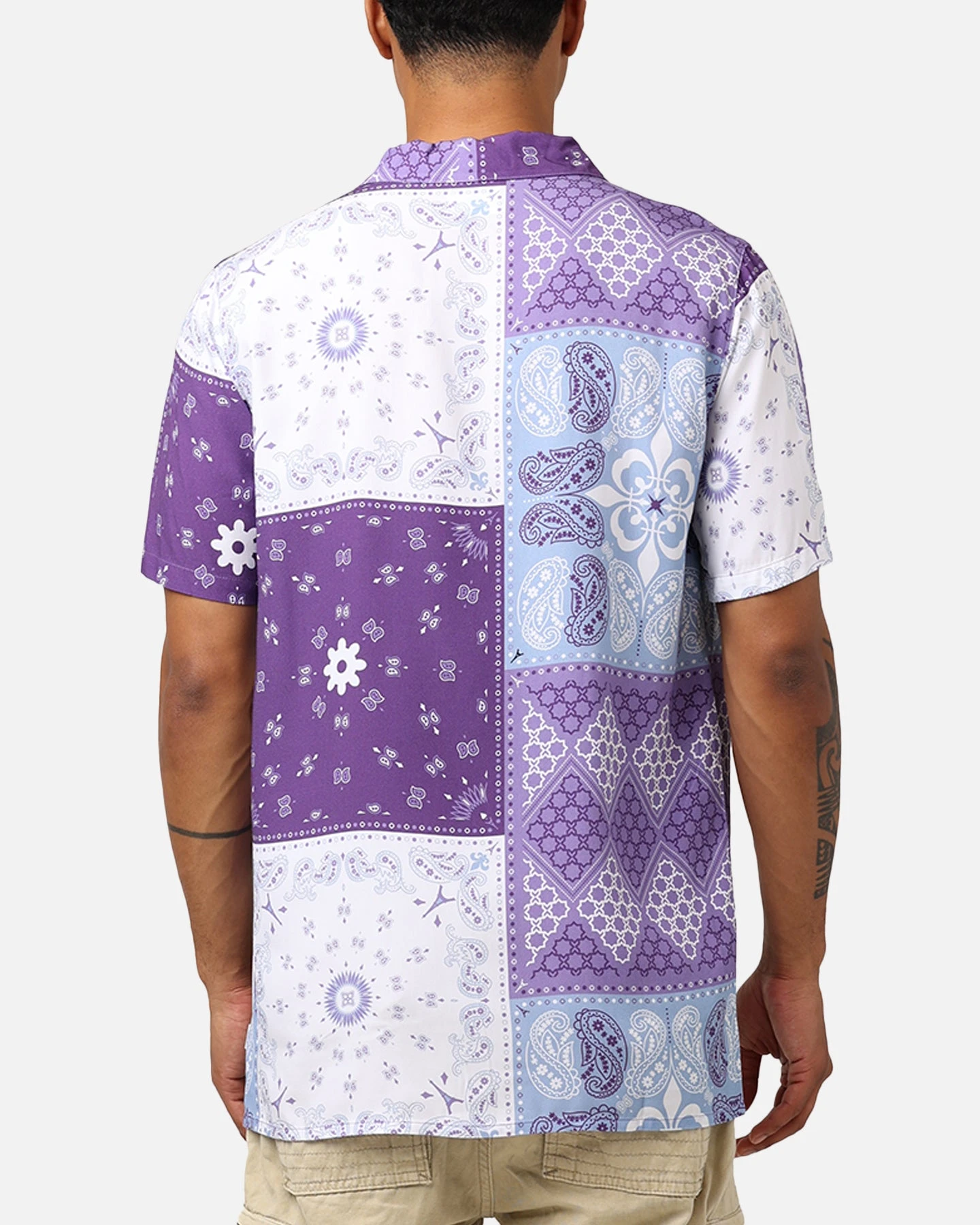 Carré Bandana Ultra Button Up Shirt Purple 4 Carré Bandana Ultra Button Up Shirt Purple - Image 2