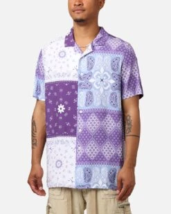 Carré Bandana Ultra Button Up Shirt Purple 15 Carré Bandana Ultra Button Up Shirt Purple -Culture kings 02032422 YP200 mens 0070