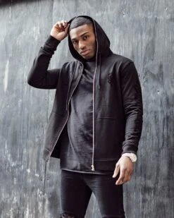 Saint Morta Death Adder Zip Hoodie Black/Black