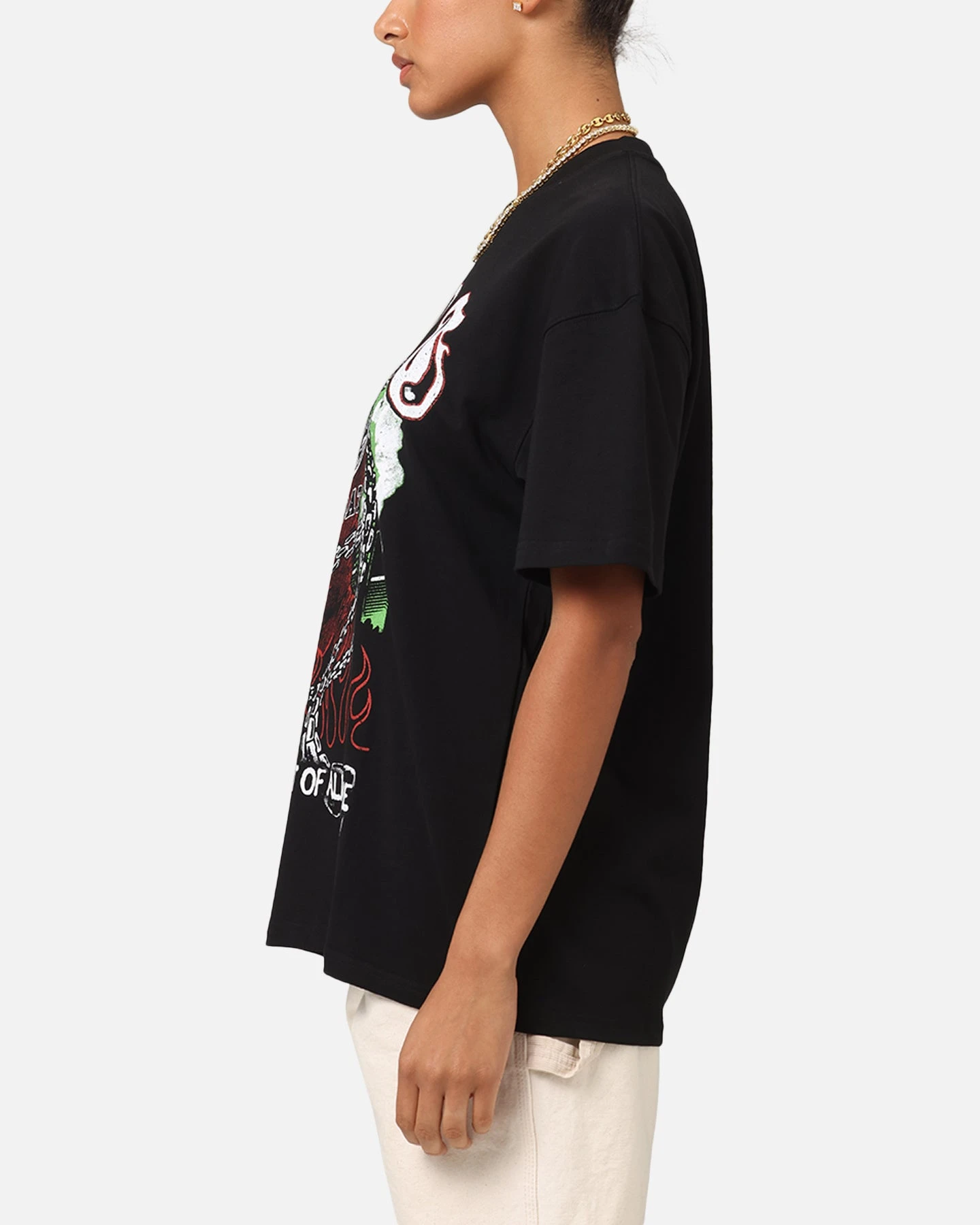 Goat Crew Goat Skull Vintage T-Shirt Black 7 Goat Crew Goat Skull Vintage T-Shirt Black - Image 5