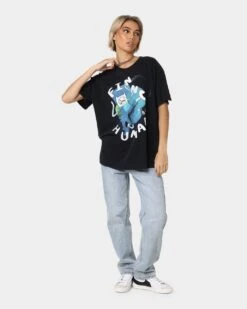 American Thrift X Adventure Time Finn The Human Vintage T-Shirt Black Wash -Culture kings 02039493 YB295 womens 0030