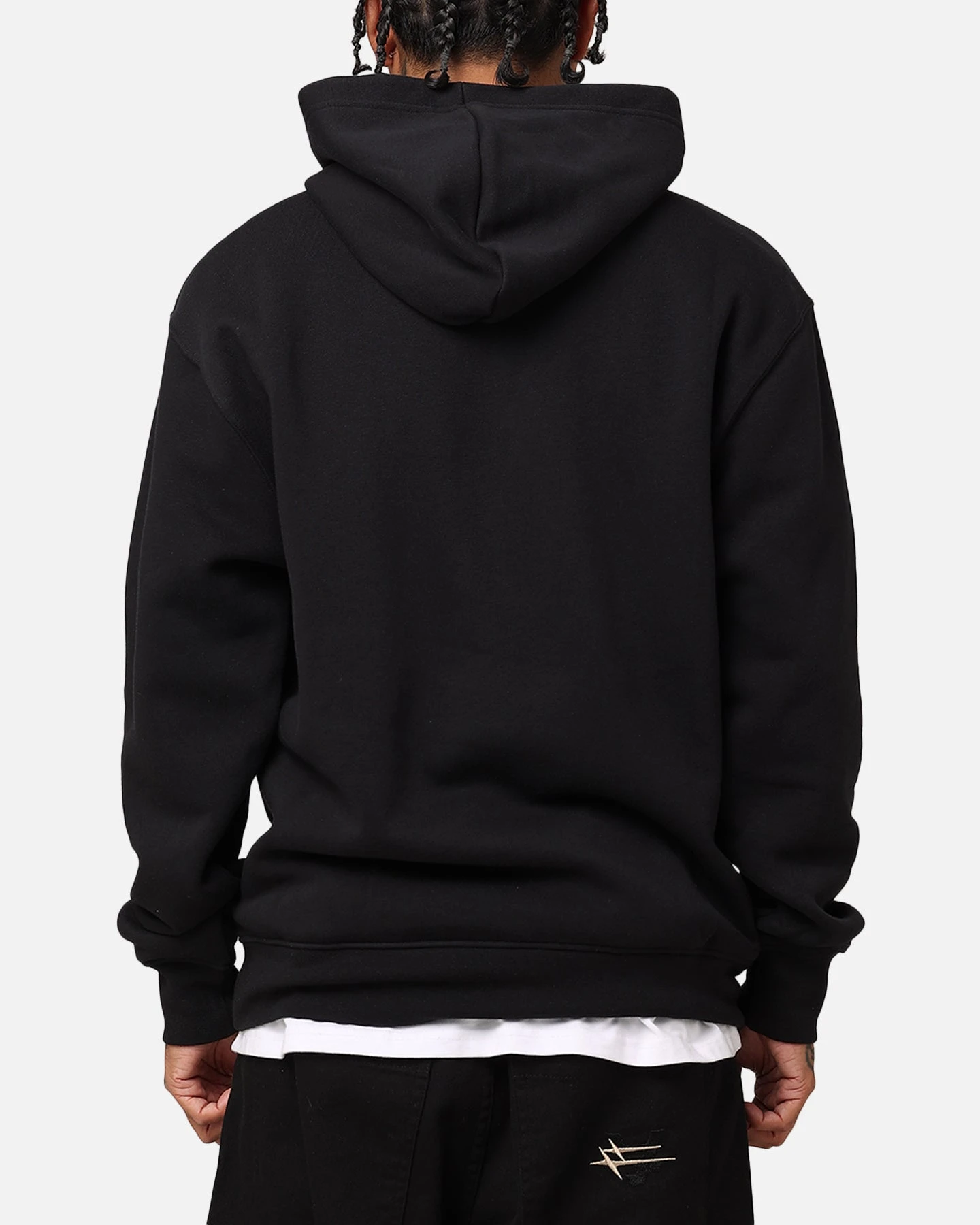 Jordan Essentials Fleece Pullover Black/Black/White 5 Jordan Essentials Fleece Pullover Black/Black/White - Image 3