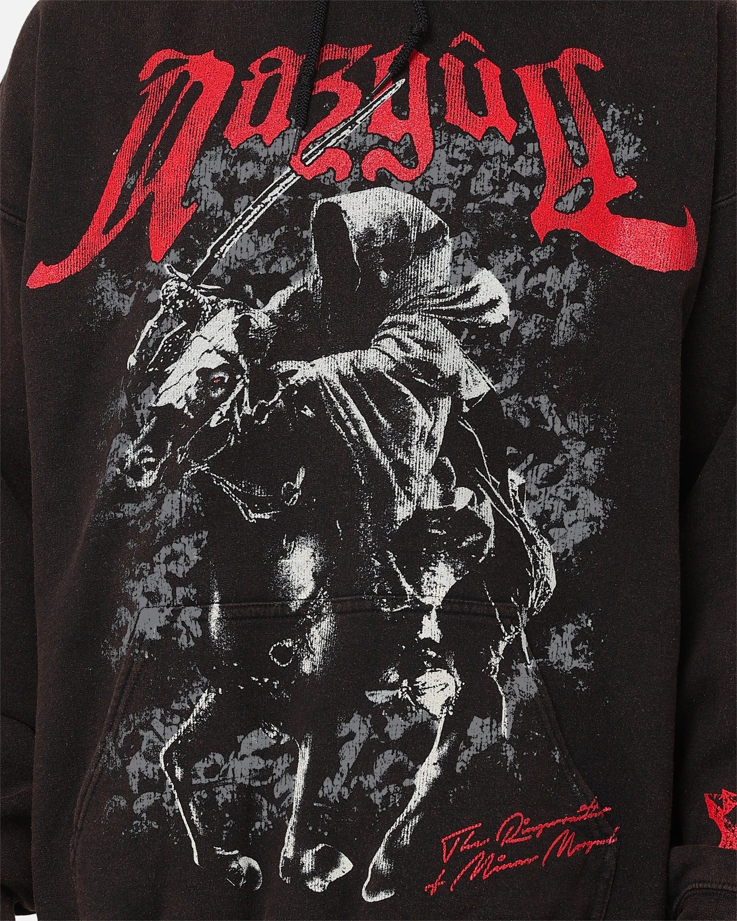 American Thrift X The Lord Of The Rings Nazgul Vintage Hoodie Black Wash 5 American Thrift X The Lord Of The Rings Nazgul Vintage Hoodie Black Wash - Image 3