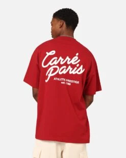 Carre Athletic Heritage Oversized T-Shirt Crimson