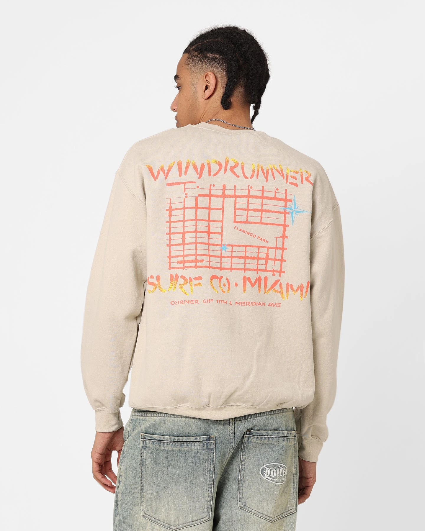 American Thrift Windrunners Surf Co Crewneck Sand 4 American Thrift Windrunners Surf Co Crewneck Sand - Image 2