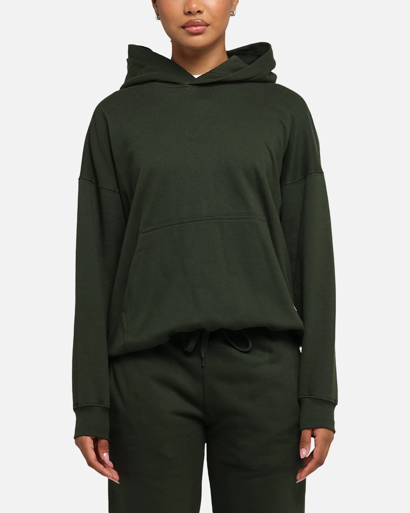Carré Blanc Oversized Hoodie Dark Green 3 Carré Blanc Oversized Hoodie Dark Green