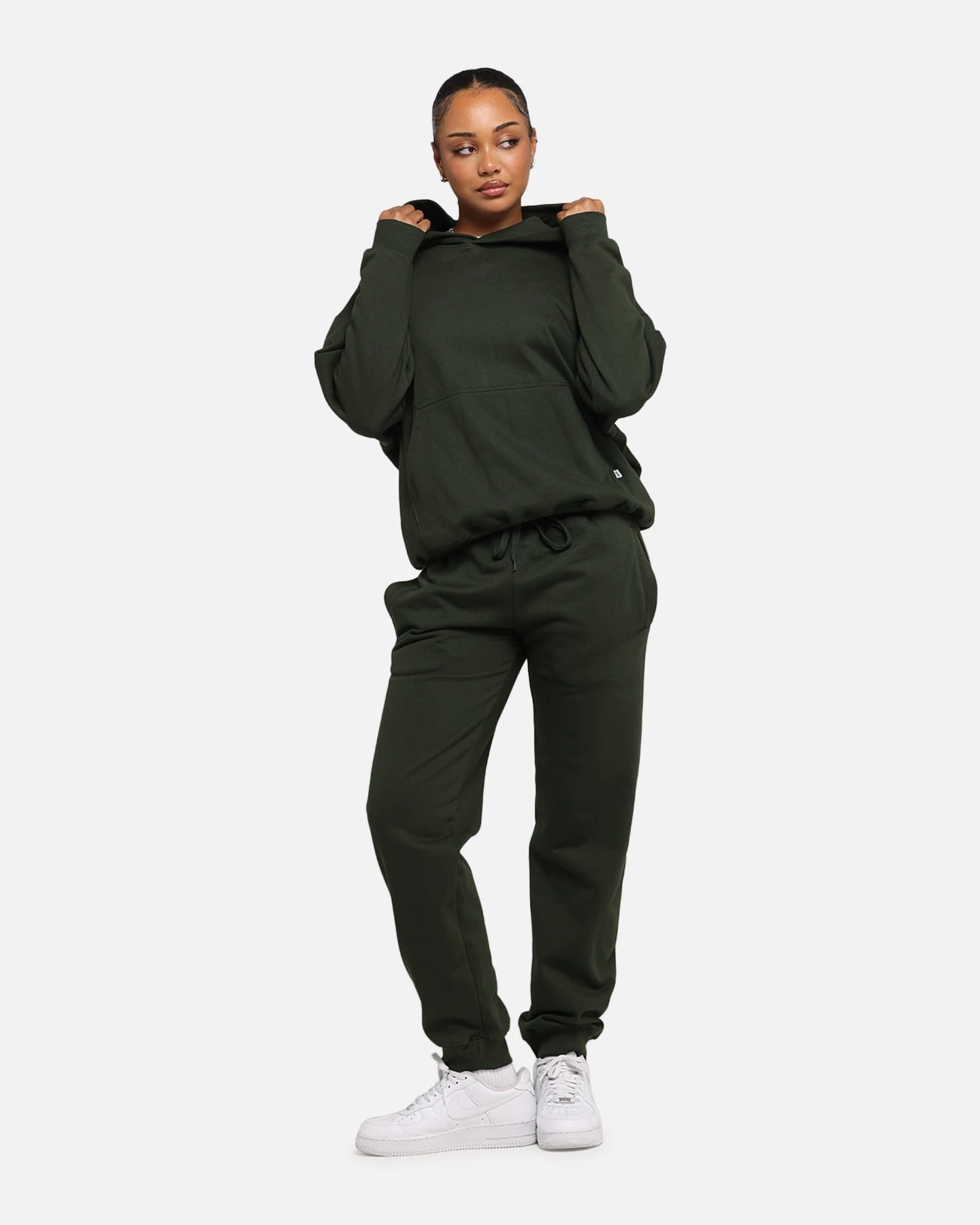 Carré Blanc Oversized Hoodie Dark Green 4 Carré Blanc Oversized Hoodie Dark Green - Image 2