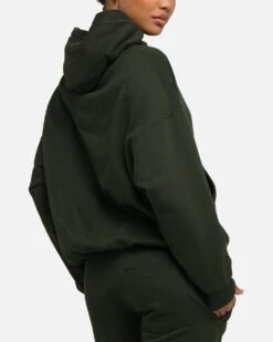 Carré Blanc Oversized Hoodie Dark Green 15 Carré Blanc Oversized Hoodie Dark Green -Culture kings 02047591 YD009 womens 0070