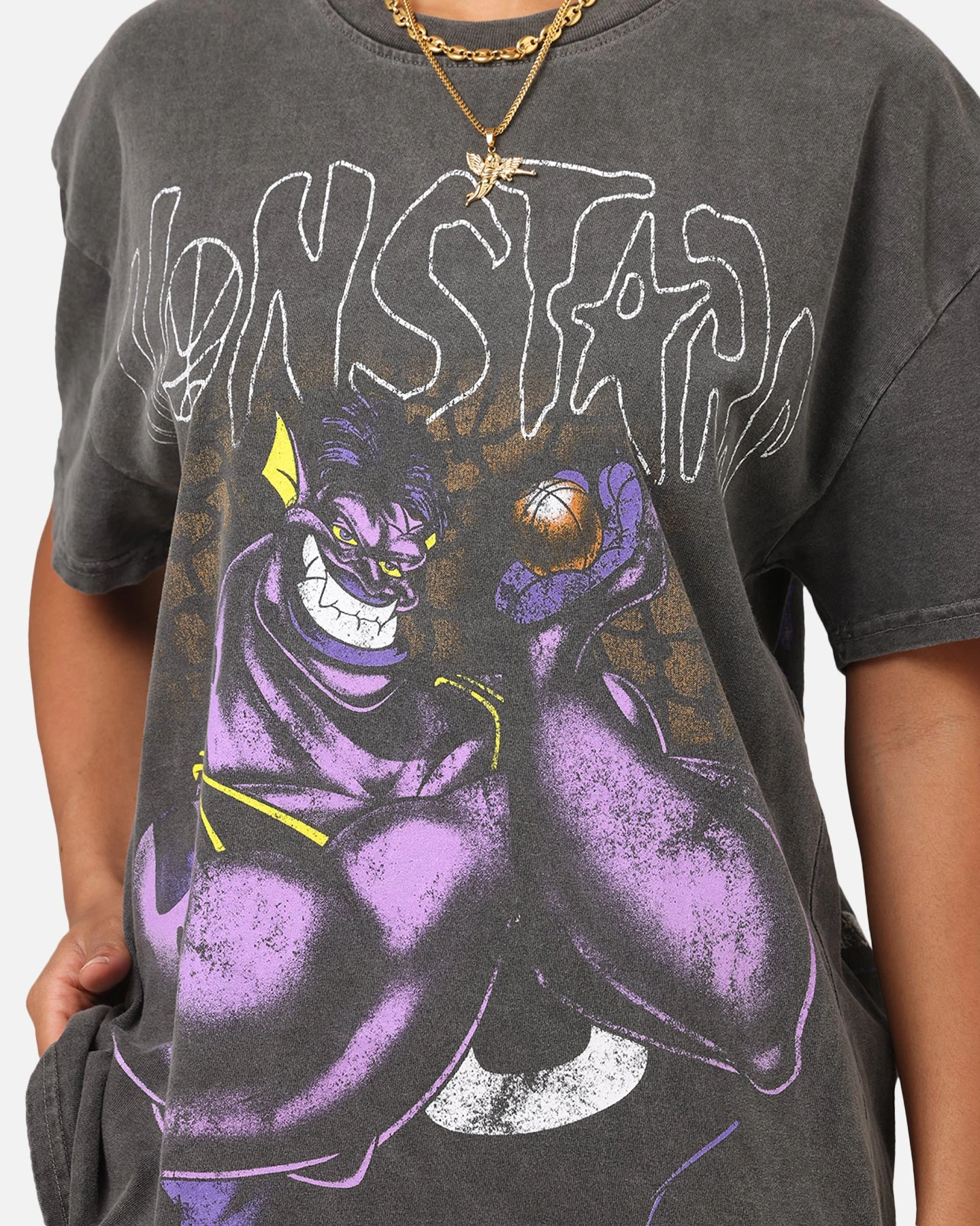 American Thrift X Space Jam Monstars Heavyweight Vintage T-Shirt Black Wash 9 American Thrift X Space Jam Monstars Heavyweight Vintage T-Shirt Black Wash - Image 7