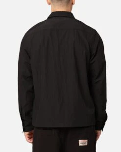 Fred Perry Zip Overshirt Jacket Black -Culture kings 02048911 YB001 mens 00030