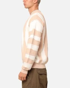 XXIII Wavy Slouch Sweater Cream/White -Culture kings 02049692 YC618 mens 00050