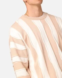 XXIII Wavy Slouch Sweater Cream/White -Culture kings 02049692 YC618 mens 00060