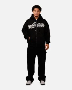Avirex Script Full Zip Hoodie Black 11 Avirex Script Full Zip Hoodie Black -Culture kings 02049819 YB001 mens 0030