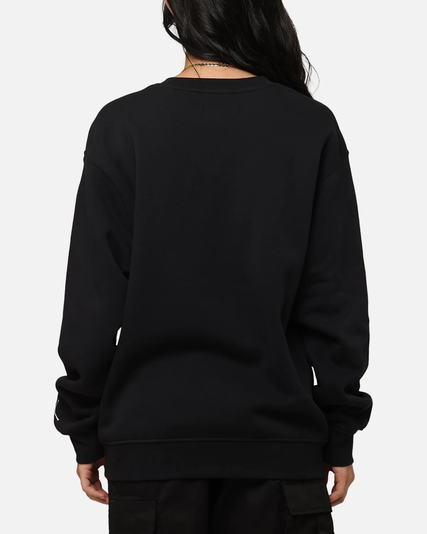 Jordan Essentials Holiday Fleece Crewneck Black/Sail 5 Jordan Essentials Holiday Fleece Crewneck Black/Sail - Image 3