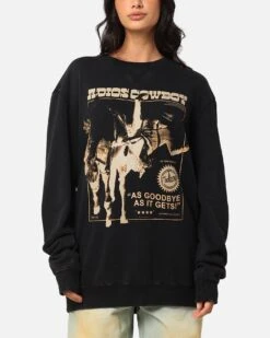 Midland Crewneck Sweater Washed Black