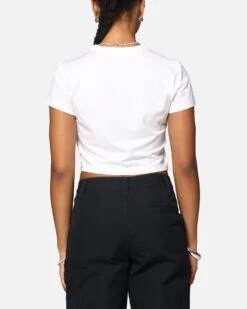 Nike Women's Sportswear Chill Knit Crop T-Shirt White/White 10 Nike Women's Sportswear Chill Knit Crop T-Shirt White/White -Culture kings 02051206 YW240 womens 00030