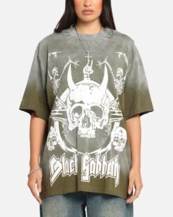 Black Sabbath Sabbath Hem Vintage T-Shirt Washed Black