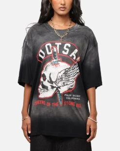 Queens Of The Stone Age Stone Age Vintage T-Shirt Washed Black