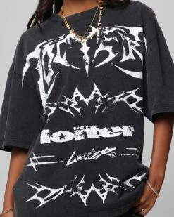 Loiter Metal Stacked Vintage T-Shirt Vintage Black 16 Loiter Metal Stacked Vintage T-Shirt Vintage Black -Culture kings 02052681 YV009 womens 00070