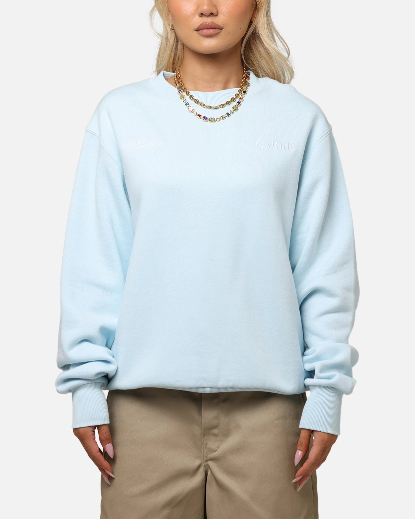 Carre Bloom Crewneck Light Blue 4 Carre Bloom Crewneck Light Blue - Image 2