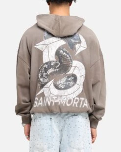 Saint Morta Venom Boxy Hoodie Sunfade Brown