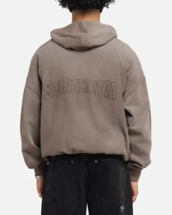 Saint Morta Manticore Boxy Hoodie Sunfade Brown