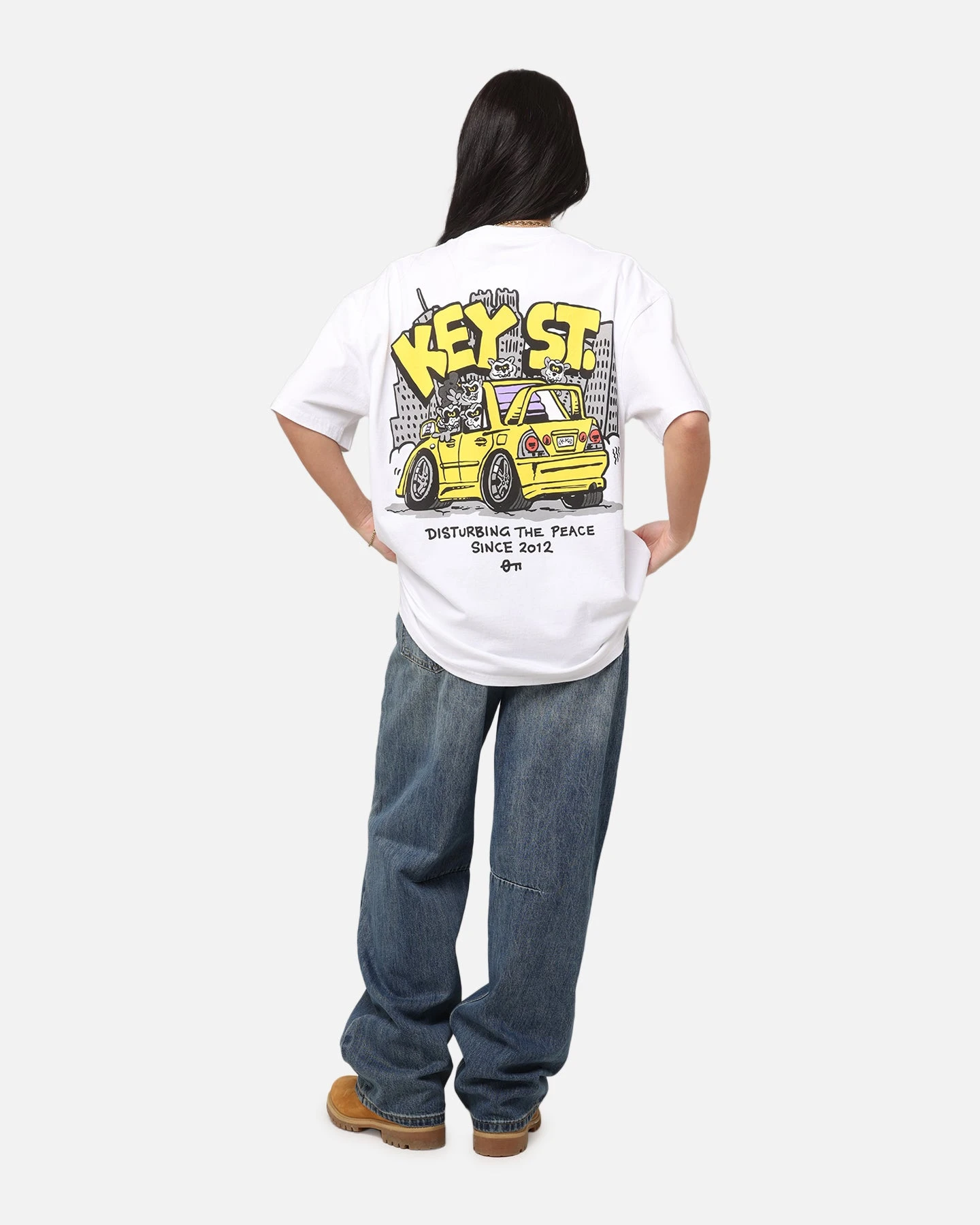 Key Street X FRKO Racoons T-Shirt White 5 Key Street X FRKO Racoons T-Shirt White - Image 3