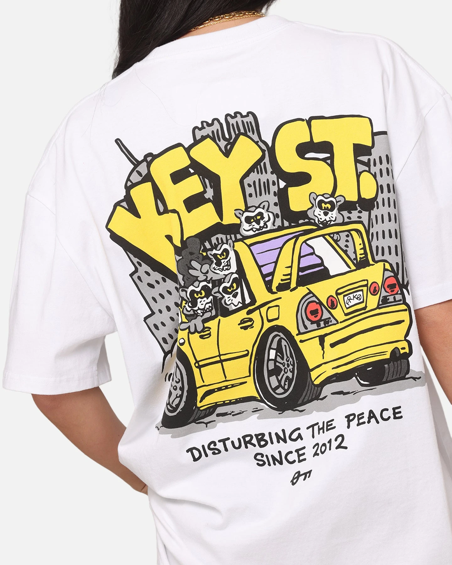 Key Street X FRKO Racoons T-Shirt White 9 Key Street X FRKO Racoons T-Shirt White - Image 7