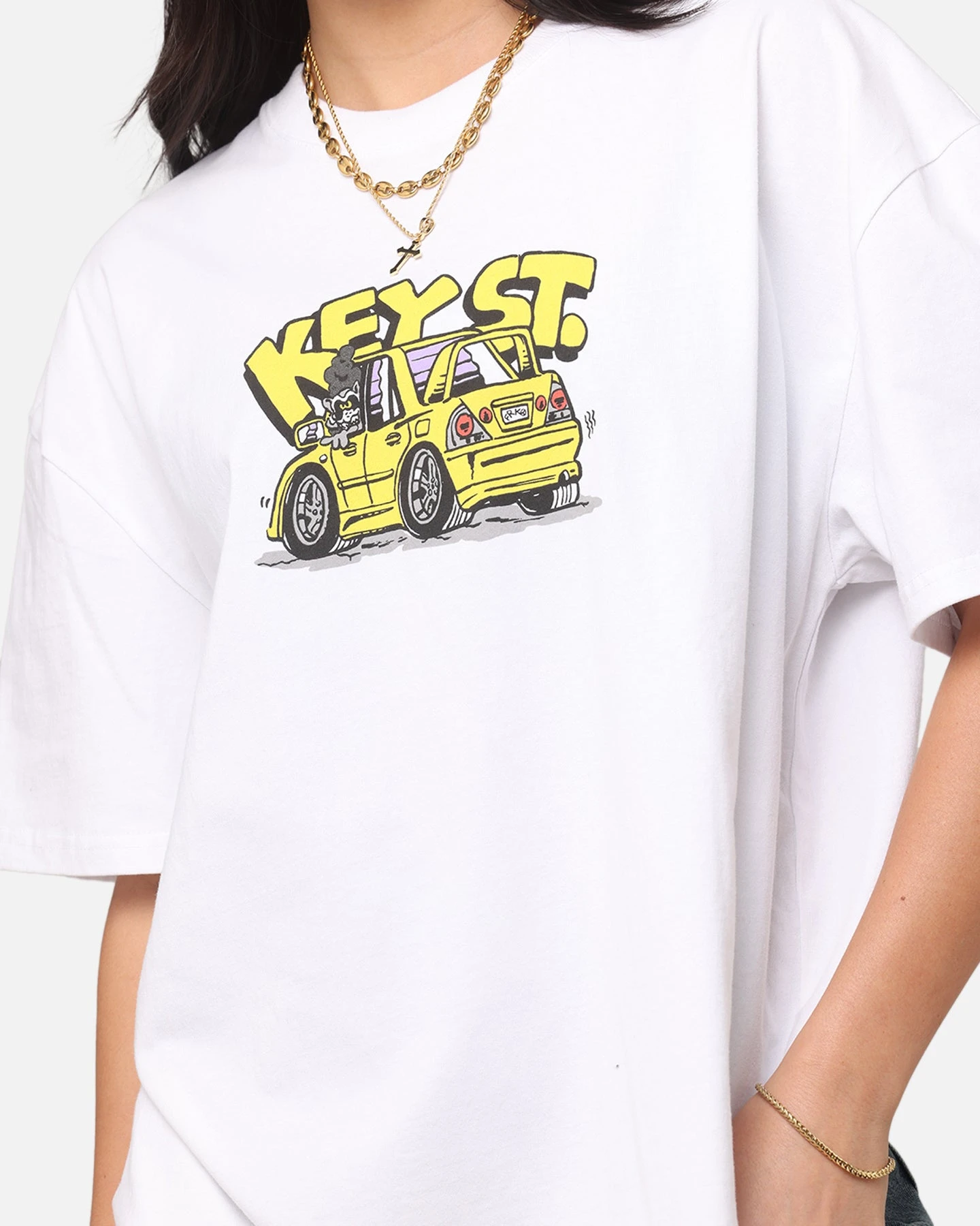 Key Street X FRKO Racoons T-Shirt White 10 Key Street X FRKO Racoons T-Shirt White - Image 8