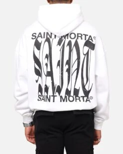 Saint Morta Ye Old Boxy Hoodie White