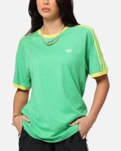Adidas Monogram Cali T-Shirt Green 17 Adidas Monogram Cali T-Shirt Green -Culture kings 02053514 YG600 womens 00080