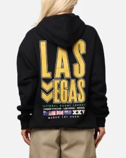 Bleacher Athletic NRL 2025 Las Vegas Round Hoodie Black