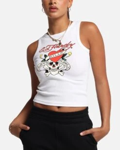 Ed Hardy Women's Love Kills Tank White 13 Ed Hardy Women's Love Kills Tank White -Culture kings 02053765 YW100 womens 0060