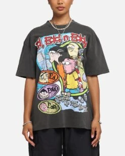 American Thrift X Cartoon Network Ed Edd N Eddy Heavy T-Shirt Black Wash