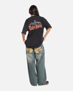 73 Studio X Cartoon Network Bill & Mandy Box Logo Vintage T-Shirt Black Acidwash 13 73 Studio X Cartoon Network Bill & Mandy Box Logo Vintage T-Shirt Black Acidwash -Culture kings 02053872 YB017 womens 0040