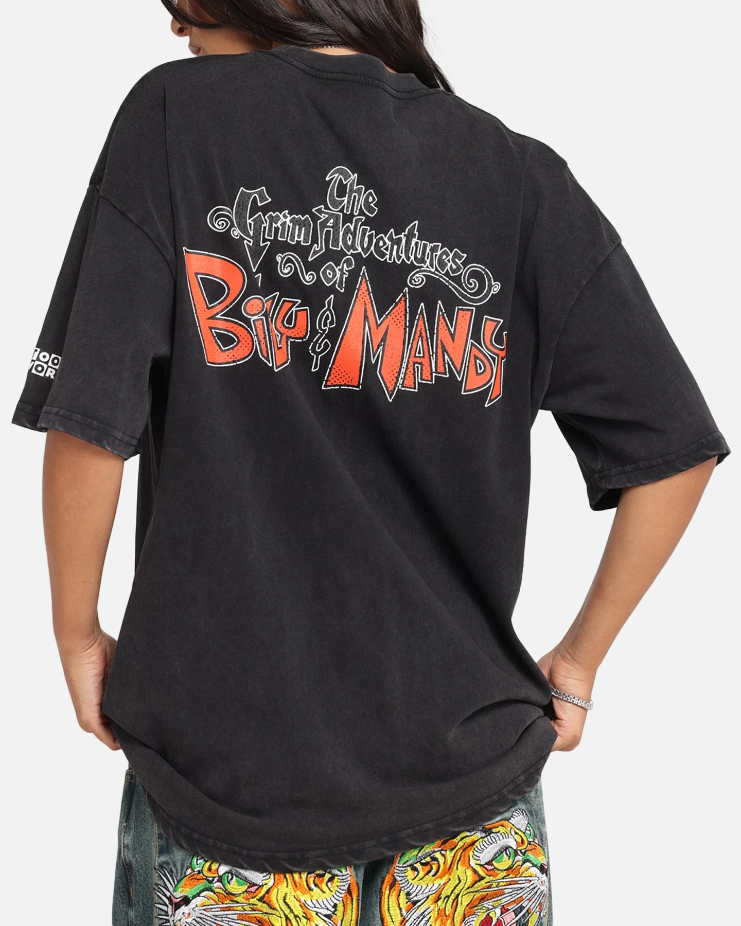 73 Studio X Cartoon Network Bill & Mandy Box Logo Vintage T-Shirt Black Acidwash 9 73 Studio X Cartoon Network Bill & Mandy Box Logo Vintage T-Shirt Black Acidwash - Image 7