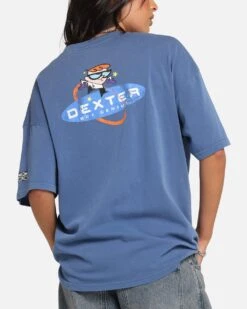 73 Studio X Cartoon Network Dexter's Laboratory Grail Vintage T-Shirt Cobalt -Culture kings 02053874 YC380 womens 0080