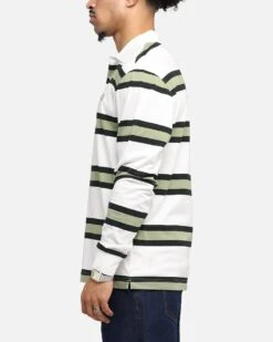 Fred Perry Jersey Stripe Polo Shirt Light Ecru 12 Fred Perry Jersey Stripe Polo Shirt Light Ecru -Culture kings 02053900 YL277 mens 0050