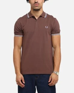 Fred Perry Twin Tipped Polo Shirt Brick