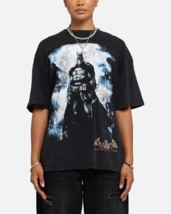 73 Studio X DC Batman Arkham Asylum Vintage T-Shirt Black Acidwash